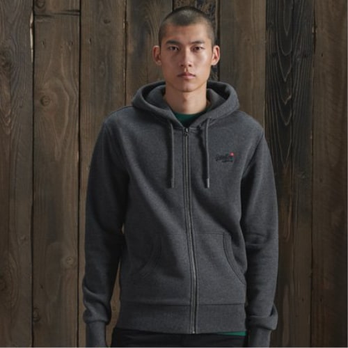 Desain Hoodie Zip Up Bordir Logo