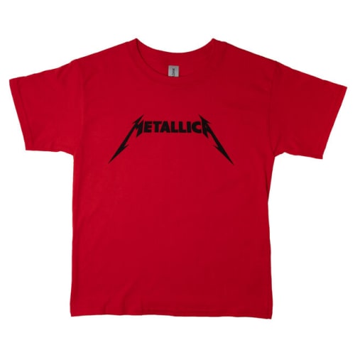 Red Metallica Logo T-shirt