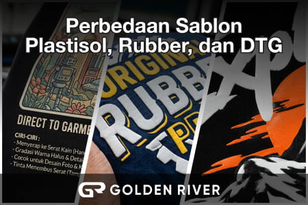 Perbedaan Sablon Plastisol, Rubber, dan DTG